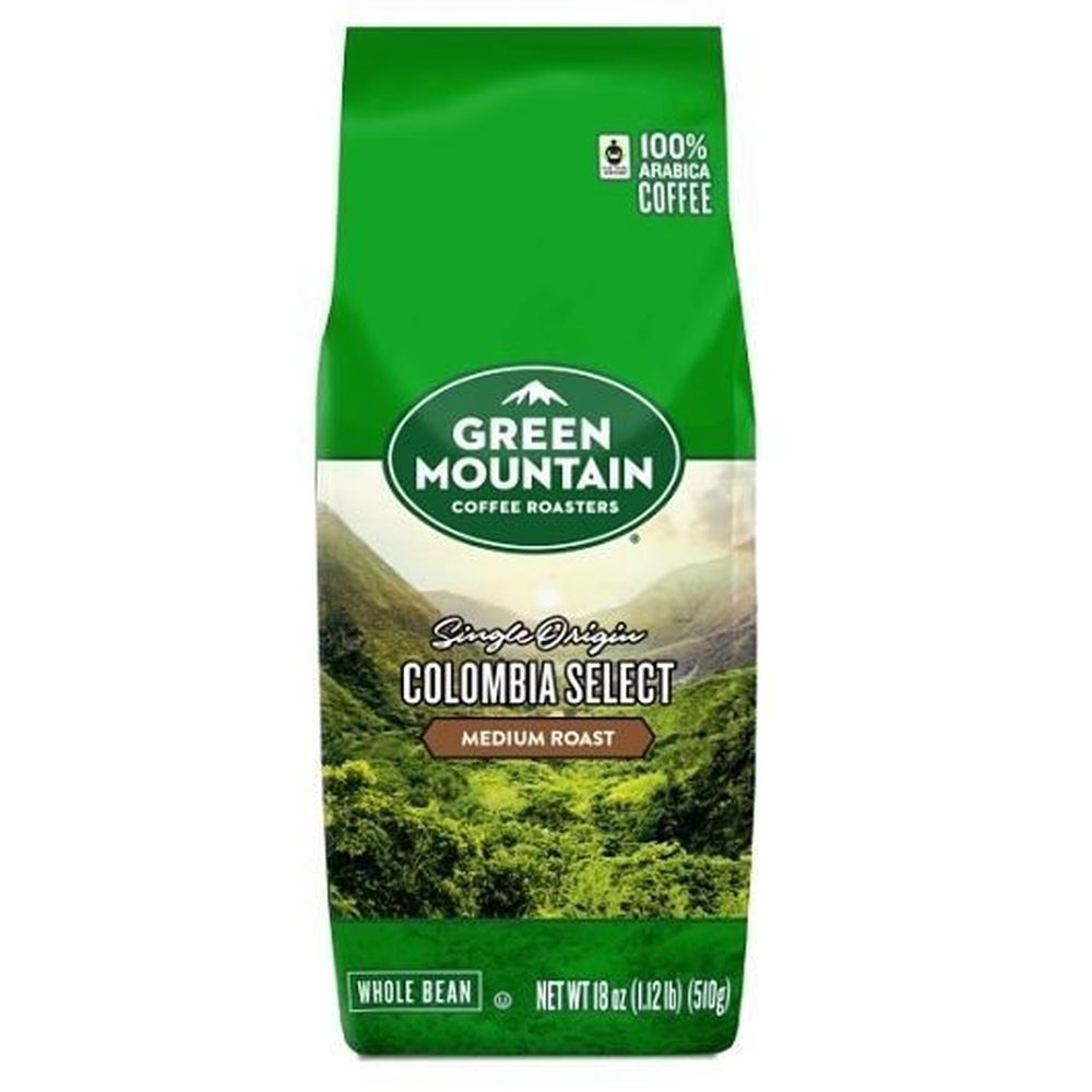Green Mountain Coffee Roasters Colombia Select Whole Bean Coffee, 18 Ounce -- 6 per case