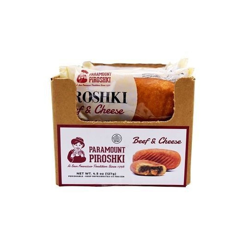 Paramount Piroshki Individually Packaged 4.5 Ounce Beef and Cheese Piroshki, 12 count