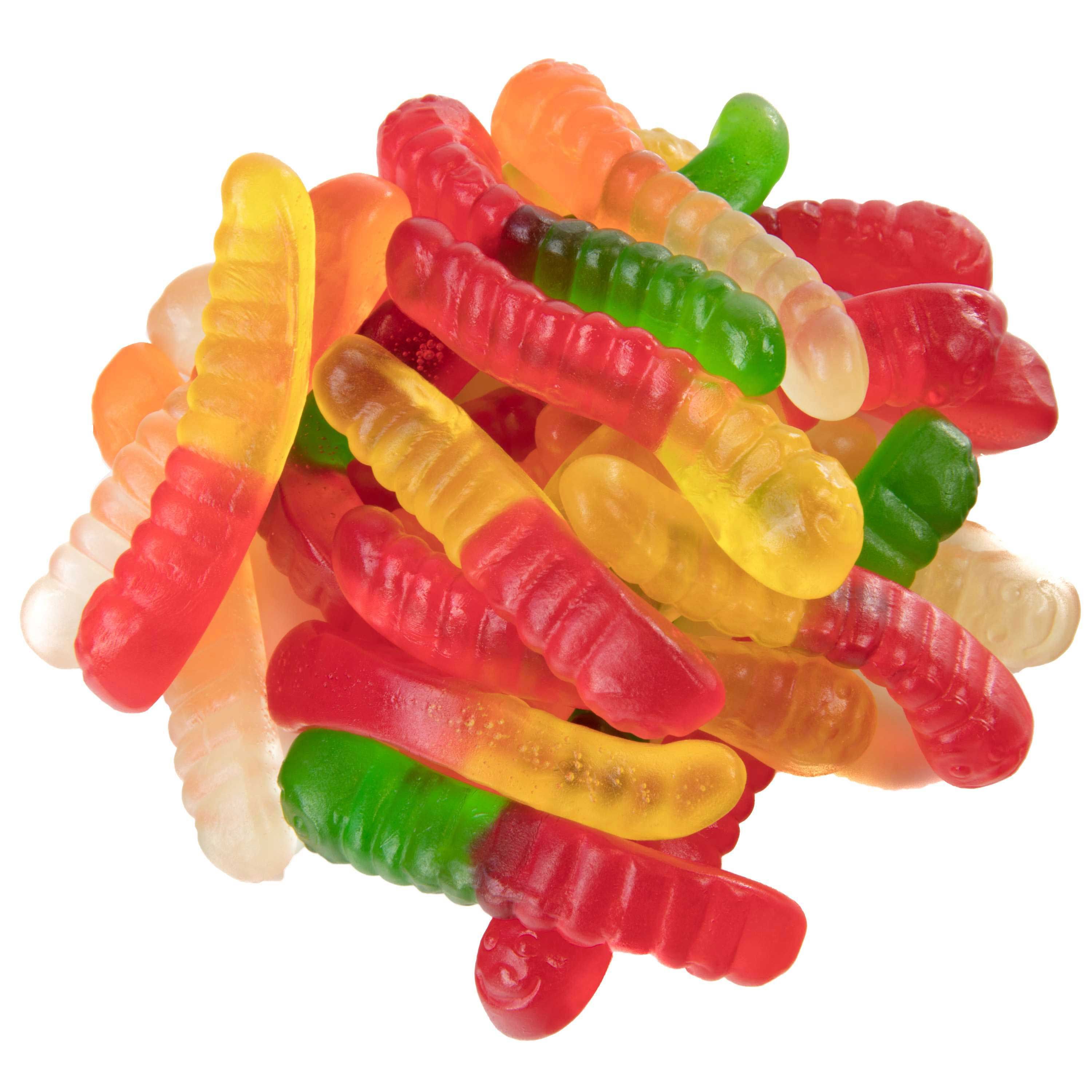 Albanese Mini Assorted Fruit Gummi Worms, 5 Pound -- 4 Per Case