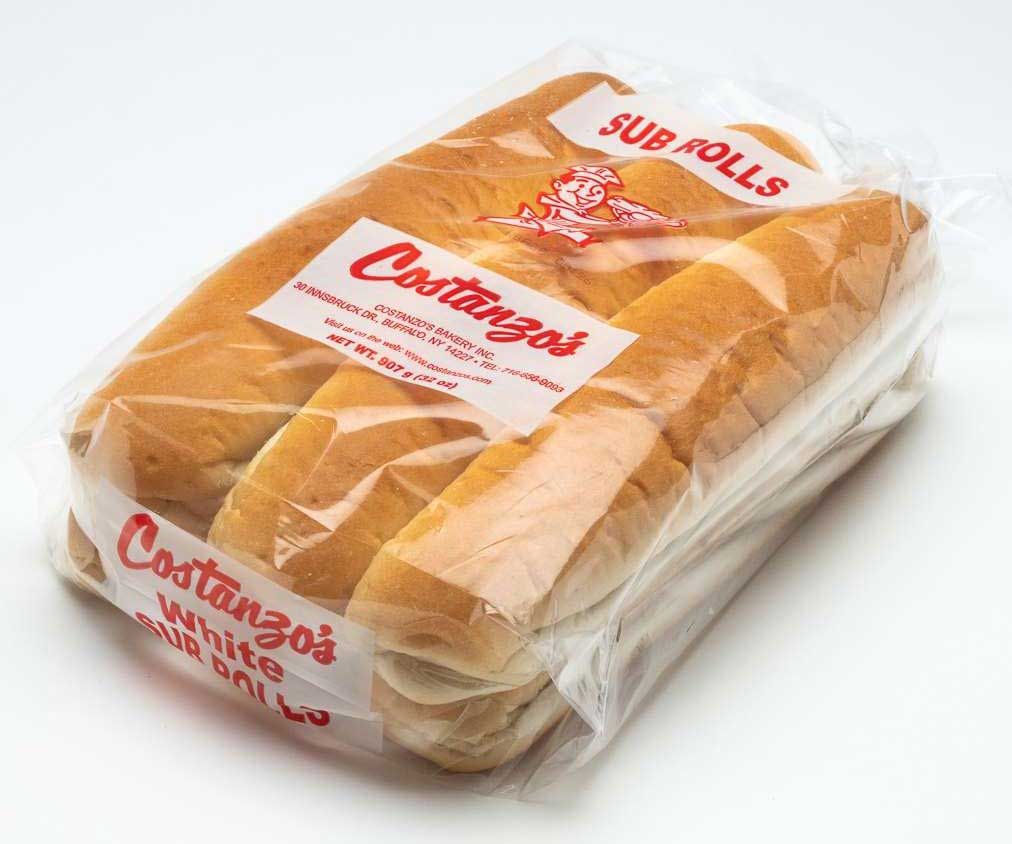 Costanzo's Bakery White Submarine Roll, 176 Gram -- 36 Per Case