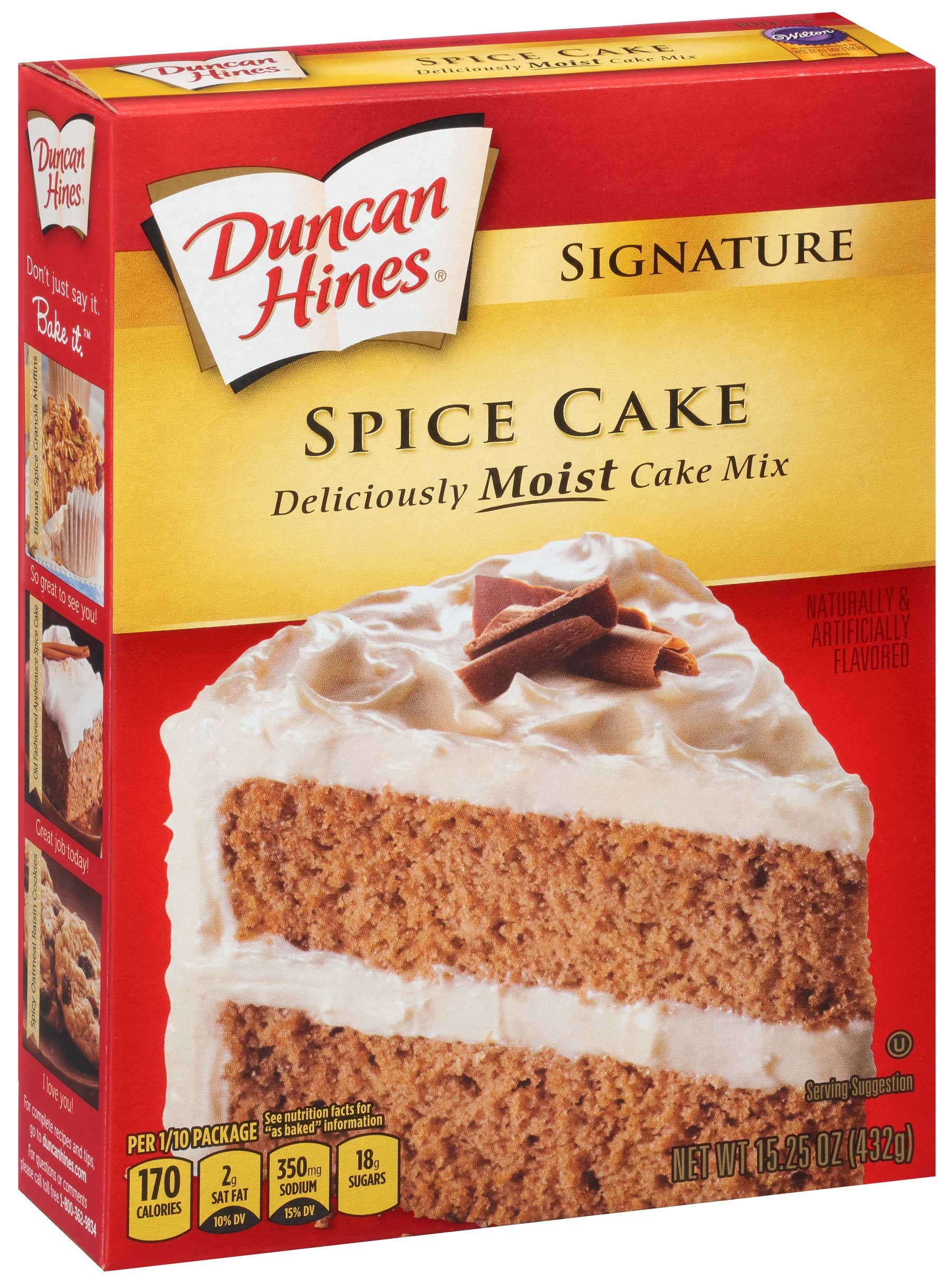 Duncan Hines Signature Spice Cake Mix, 15.25 Ounce -- 12 Per Case
