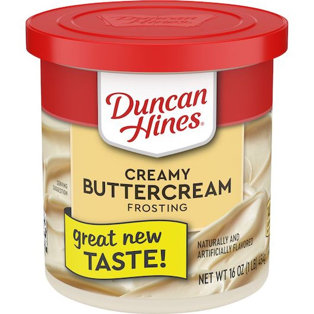Duncan Hines Creamy Buttercream Frosting, 16 Ounce -- 8 Per Case
