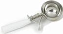 Carlisle White Handle Stainless Steel Disher, 4.7 Ounce -- 12 per case