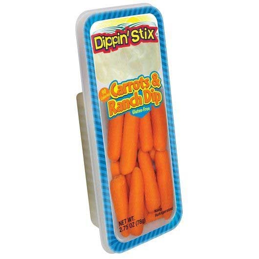 Dippin Stix Gluten Free Carrot and Ranch Dip, 2.75 Ounce -- 36 per case