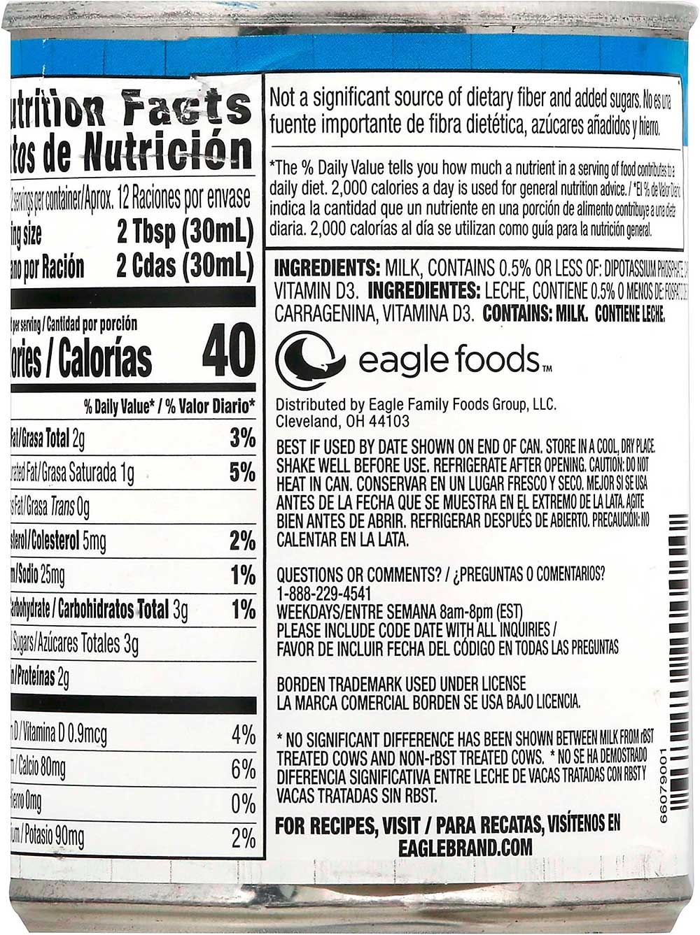 Eagle Brand Evaporated Milk, 12 Fluid Ounce -- 24 per case