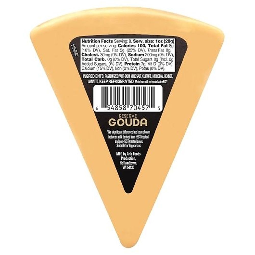 Castello Reserve Gouda Cheese Wedge, 8 Ounce - 12 per case
