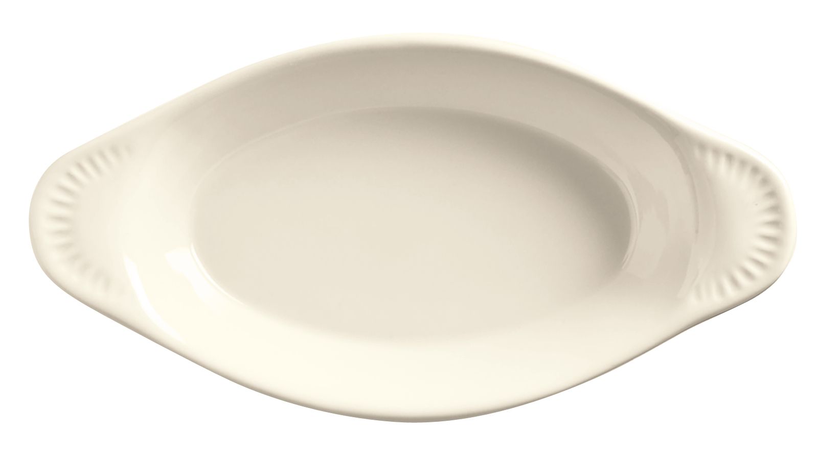 World Tableware Bedrock Ovenware Cream White Oval Welsh Rarebit, 8 Ounce -- 24 Per Case