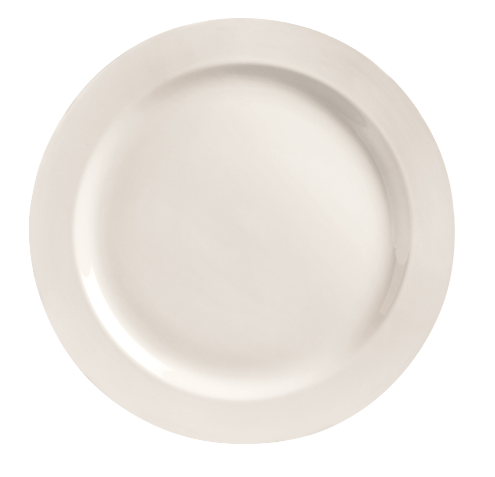 World Tableware Basic Collection Porcelain Bright White Plate, 10 5/8 inch -- 12 per case