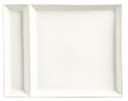 World Tableware Slate Collection Porcelain Ultra Bright White Rectangular Cocktail Plate, 9 x 7 inch -- 24 per case