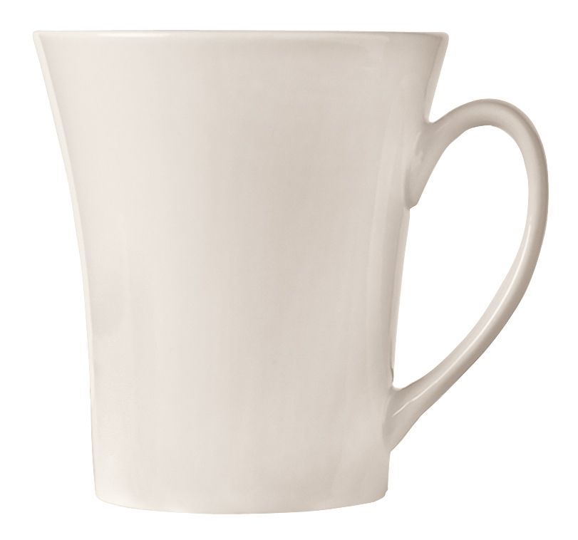 World Tableware Porcelain And Ultima Bright White Flairique Mug, 15 Ounce -- 12 Per Case