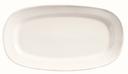 World Tableware Inc Basics Collection Bright White Racetrack Platter, 12 inch -- 12 per case.