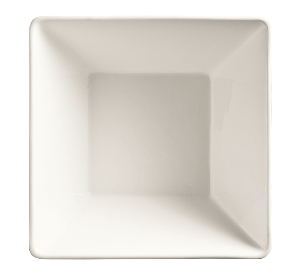 World Tableware Inc Slate Ultra Bright White Square Bowl, 100 Ounce -- 6 per case.