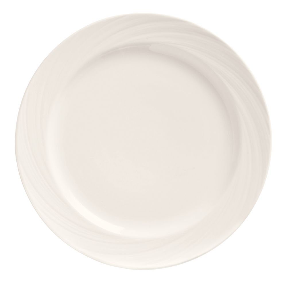 World Tableware Inc Basics Collection Orbis Bright White Plate, 10 Inch -- 12 Per Case