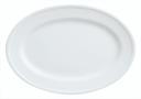 World Tableware Inc Empire Alpine White Oval Platter, 10 x 7.5 inch -- 24 per case.