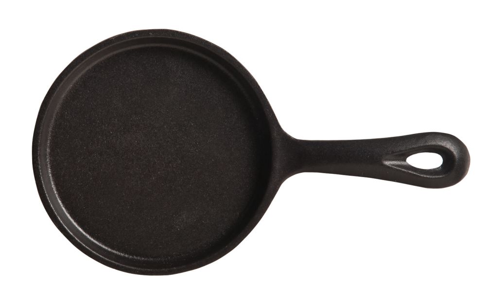 World Tableware Round Cast Iron Skillet With Handle, 5 Inch -- 12 Per Case
