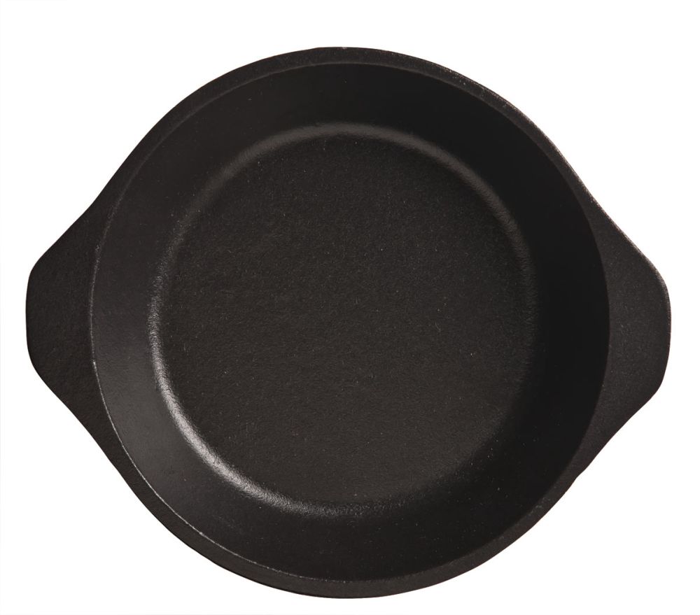 World Tableware Inc Cast Iron Pie Plate With Handles, 7 1/2x6 1/2 Inch -- 6 Per Case