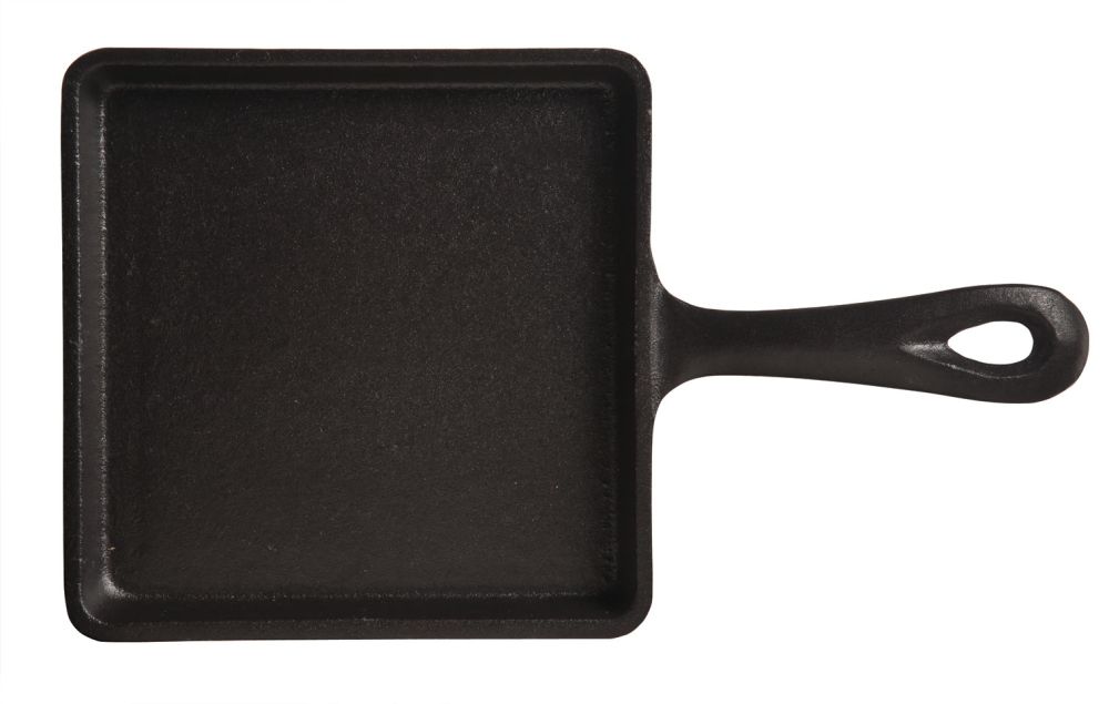 World Tableware Square Cast Iron Skillet With Handle, 5.5 Inch -- 12 Per Case