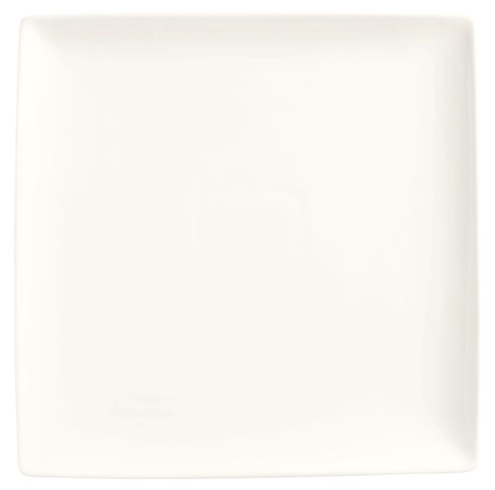 World Tableware Inc Square Slate Coupe Ultra Bright White Plate, 12 Inch -- 6 Per Case