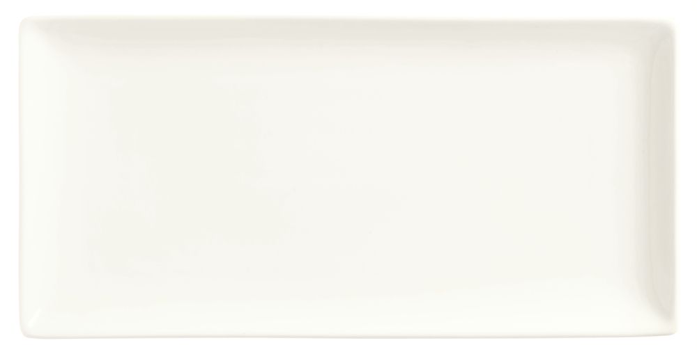 World Tableware Inc Slate Coupe Rectangular Ultra Bright White Plate, 16 X 5 1/2 Inch -- 12 Per Case