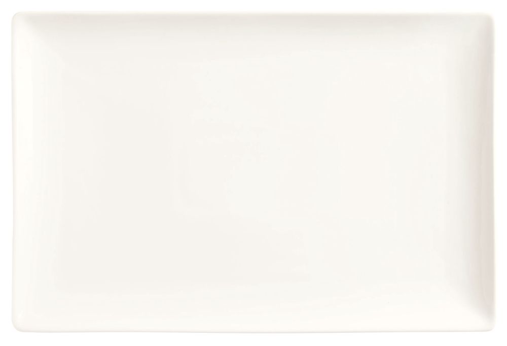 World Tableware Inc Slate Coupe Rectangle Ultra Bright White Tray, 12 X 8 Inch -- 12 Per Case