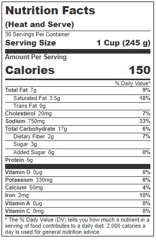 Kettle Cuisine Albondigas Soup, 4 Pound -- 4 per case