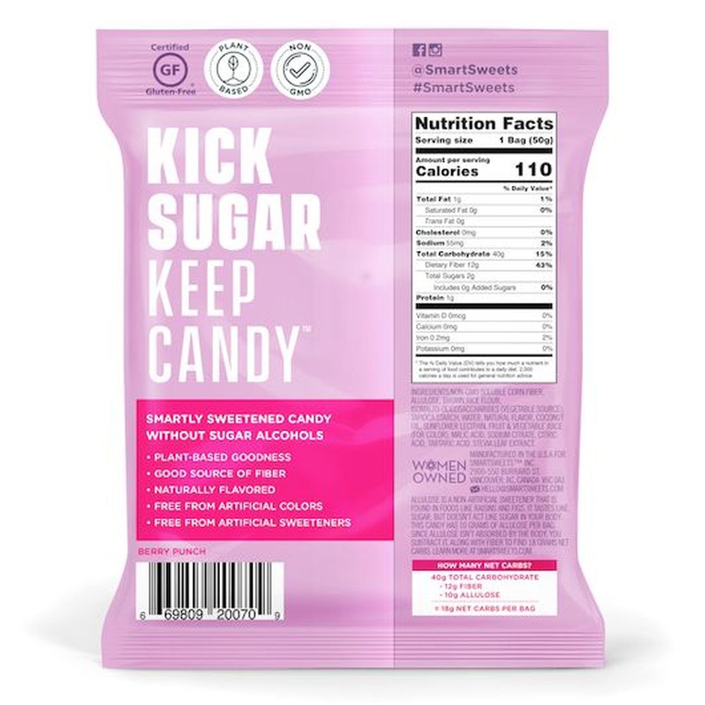 Smartsweets Red Twists Candy, 1.8 Ounce - 12 per pack -- 6 packs per case