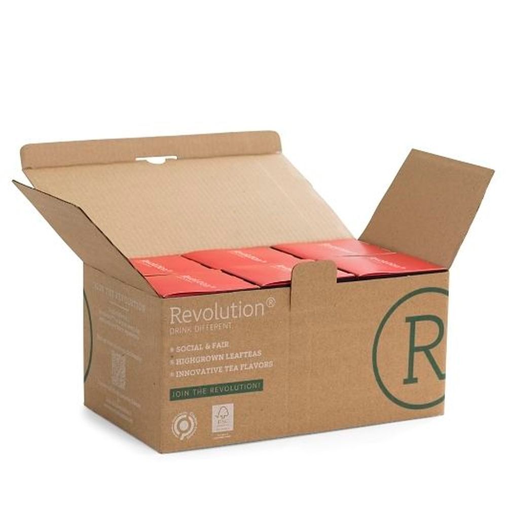 Revolution Moroccan Pomegranate And Safflower Flavored White Tea Pyramid, 20 Tea Bags -- 6 Per Case