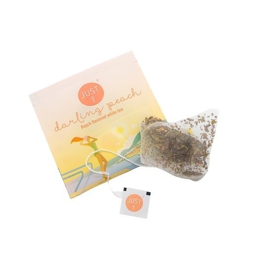 Just T Darling Peach Tea - Pyramid Box, 20 count -- 6 per case