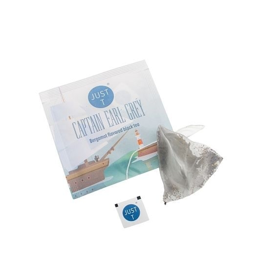 Just T Captain Earl Grey Black Tea - Pyramid Box, 20 count -- 6 per case