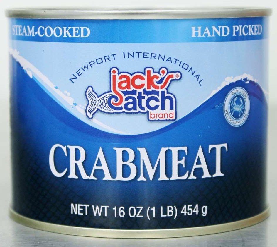Jacks Catch Select Jumbo Pasteurized Cooked Crabmeat, 1 Pound Can -- 12 per case