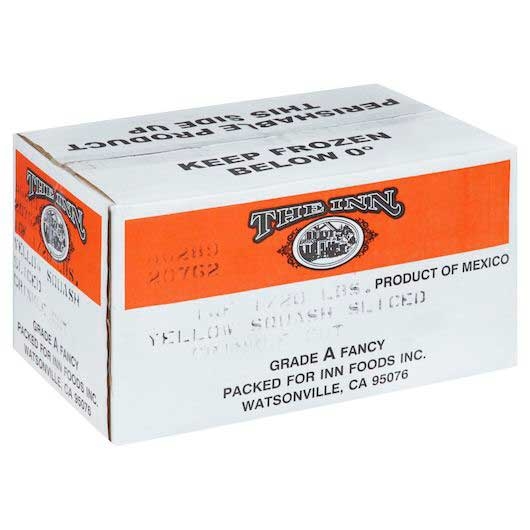 The Inn Sliced Crinkle Cut Yellow Squash, 20 Pound