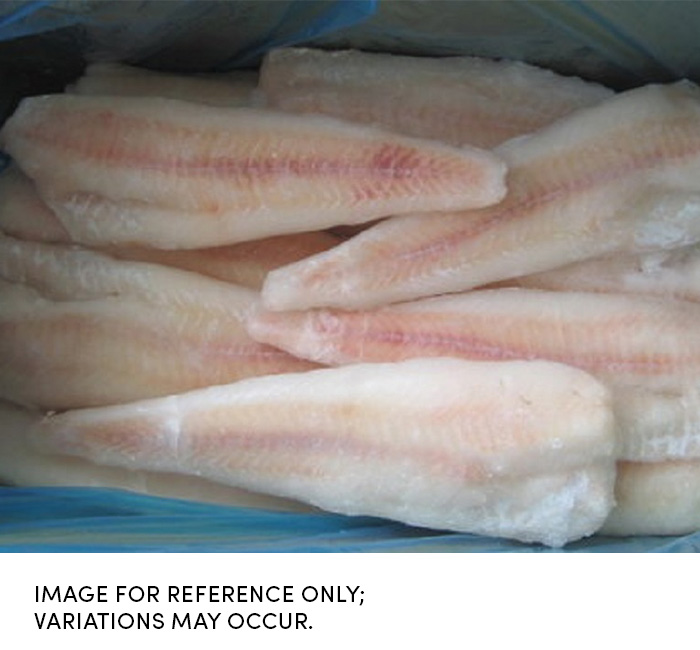 Frozen Seafood Pollock - 6 to 8 Ounce, 10 Pound -- 4 per case.