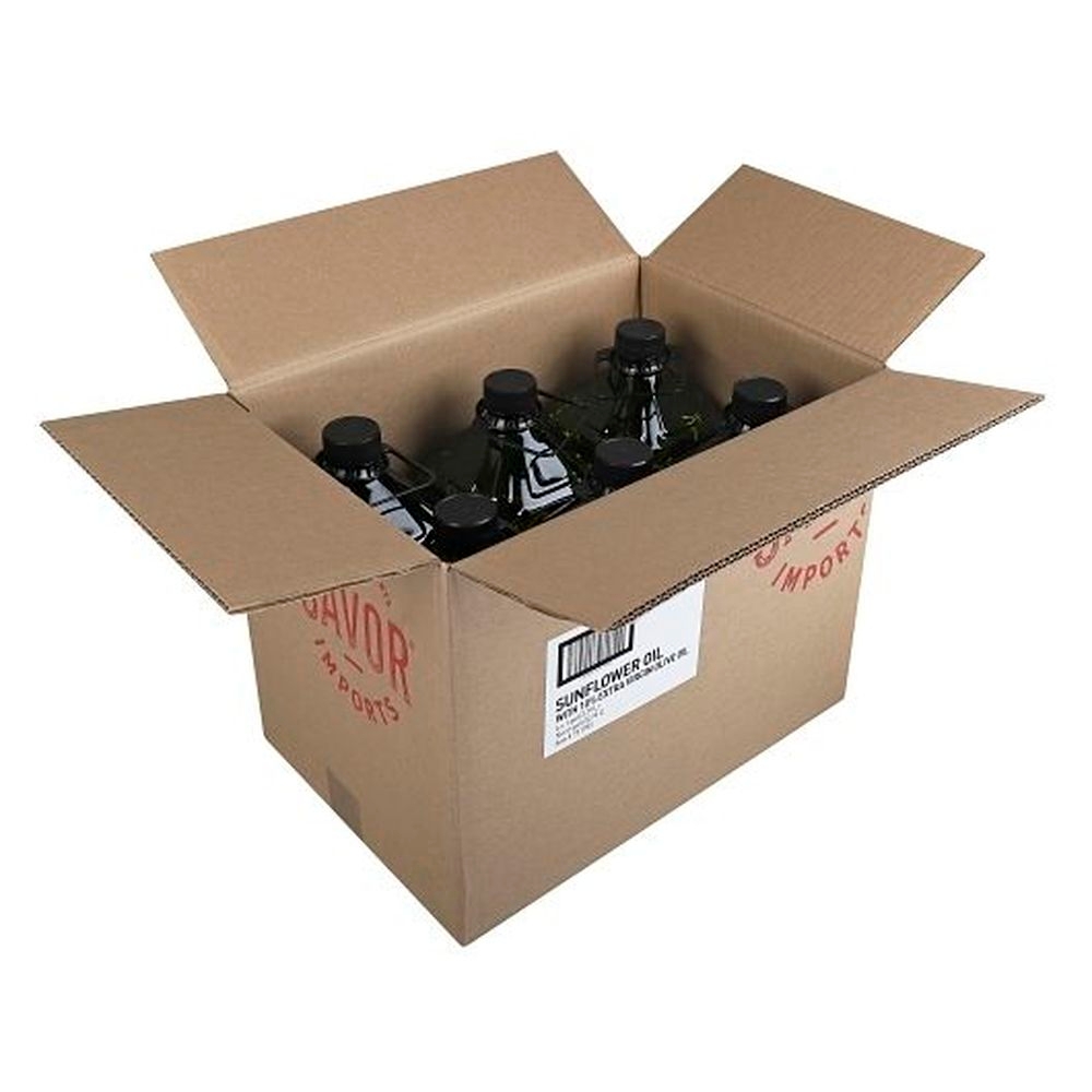 Savor Imports Sunflower Oil with Extra Virgin Olive Oil, 1 Gallon -- 6 per case