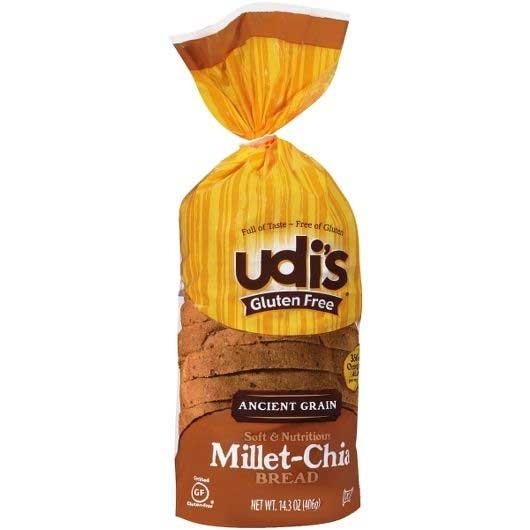 Udis Millet Chia Bread, 14.3 Ounce -- 8 per case