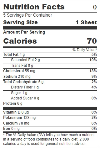 Veggies Made Great Garden Vegetable Egg Patty, 5 count -- 6 per case