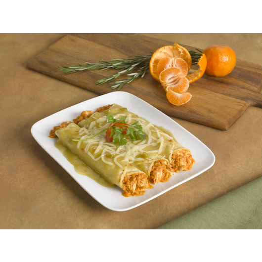 Los Cabos Diced Chicken And Cheese Enchiladas - Bulk, 2.2 Ounce -- 144 per case