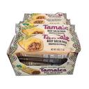 Los Cabos Beef Salsa Roja Tamale, 4 Ounce -- 24 per case
