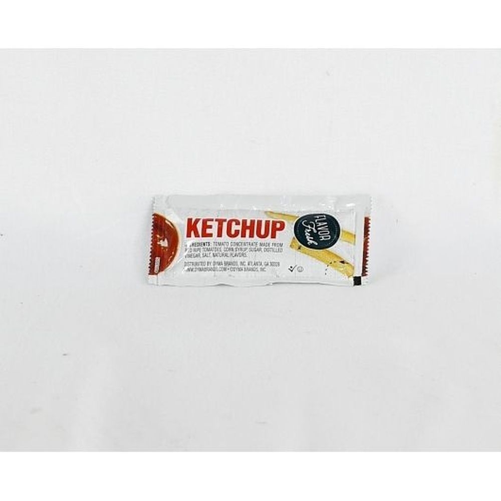 Flavor Fresh Low Sodium Ketchup Pouch, 9 Gram -- 500 per case.