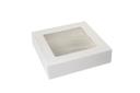 Boxit Windowed One Piece White Bakery Box, 10 x 10 x 2.5 inch -- 200 per case.