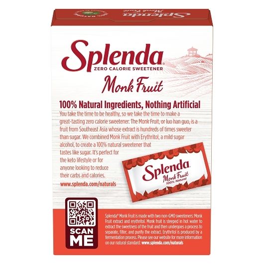 Splenda Monk Fruit Sweetener, 2.82 Ounce -- 12 per case