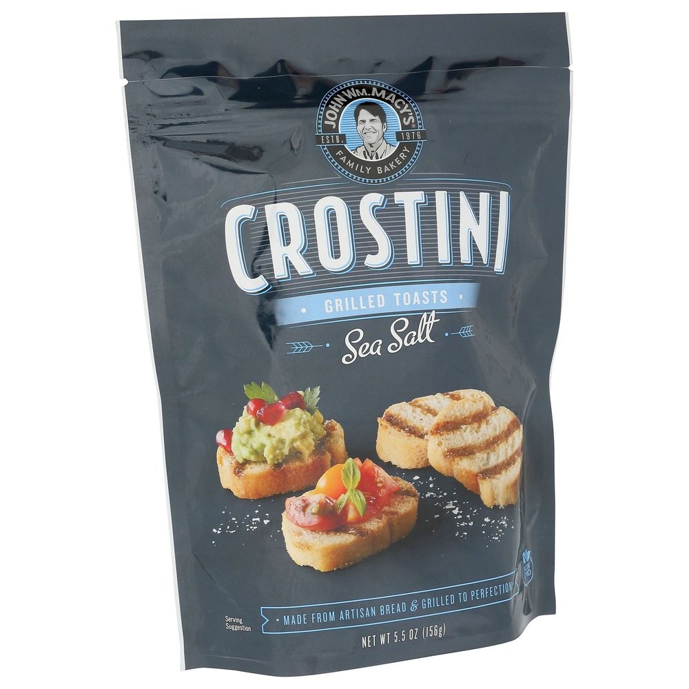 John Wm. Macys Sea Salt Crostini, 5.5 Ounce -- 9 Per Case