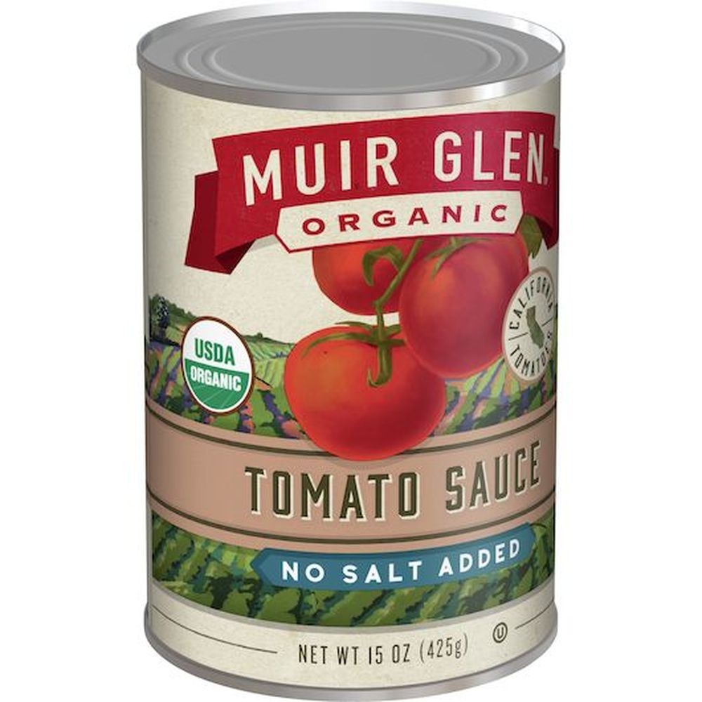 Muir Glen Organic No Salt Added Tomato Sauce, 15 Ounce -- 12 per case