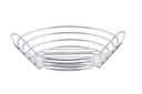 Tablecraft Meranda Collection Chrome Plated Oval Display Basket with Handles, 16 x 10.75 x 4.5 inch
