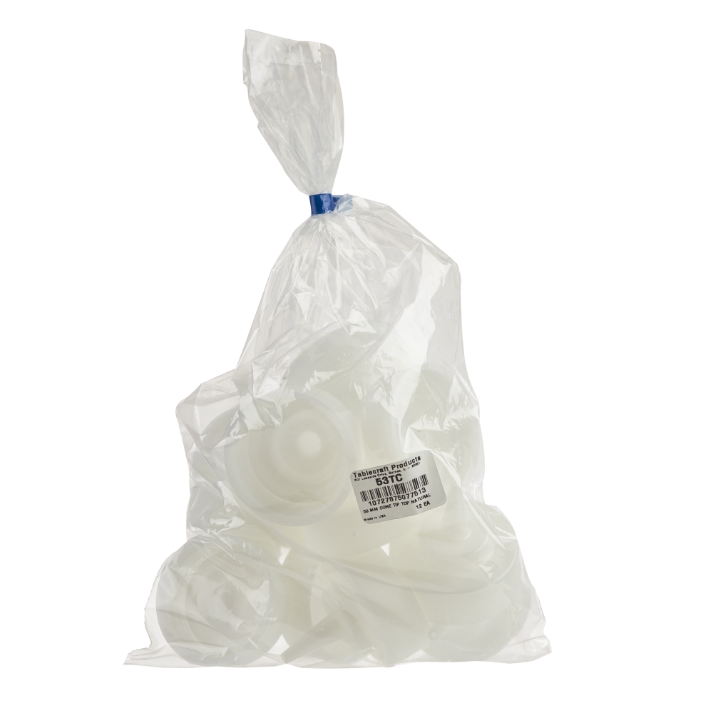 Tablecraft Natural Cone Tip Top Only, 53 Millimeter -- 12 per case