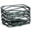 Tablecraft Artisan Collection Black Powder Coated Steel Rectangular Premium Sugar Packet Holder, 3 x 2.5 x 2 inch -- 12 per case