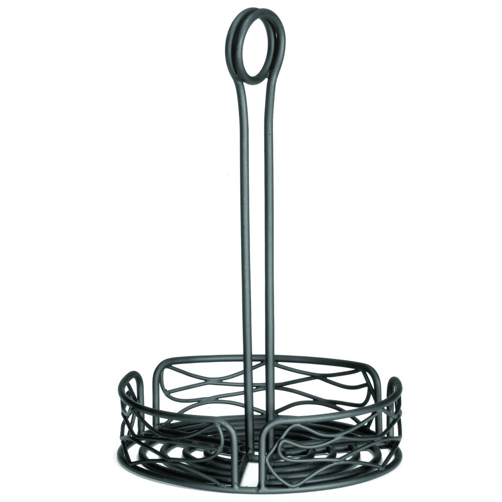 Tablecraft Round Mediterranean Collection Versa Rack Round Condiment Rack With Merchandising Ring, 8.25 X 8.25 X 10 Inch -- 2 Per Case
