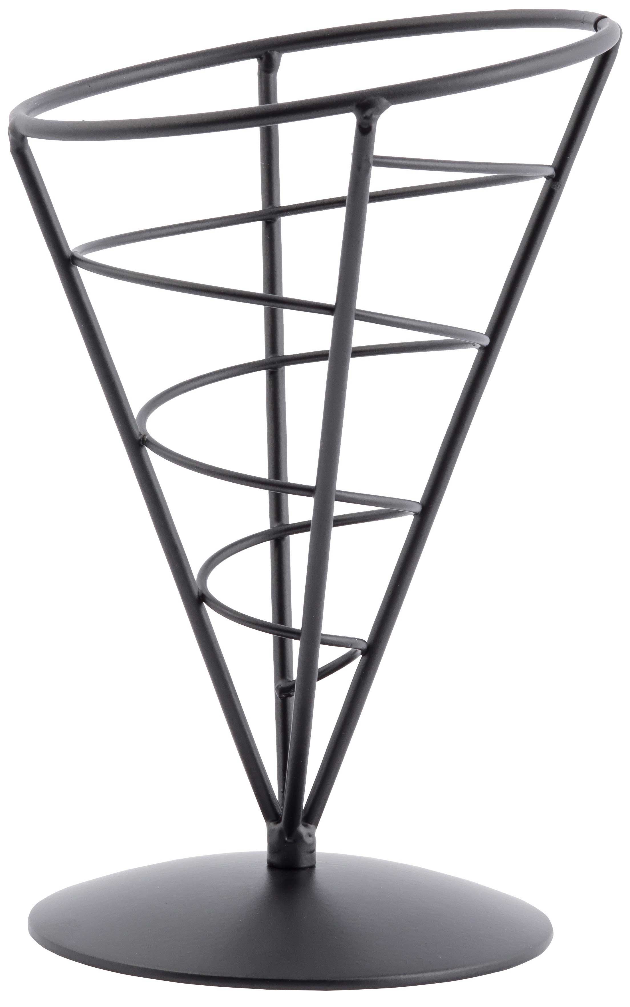 Tablecraft Black Appetizer Cone, 5 X 7 Inch -- 6 Per Case