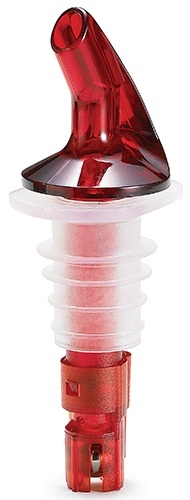 Tablecraft Red Spout Proper Pour III, 1 Ounce -- 12 per case