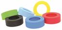 Tablecraft Assorted Color Silicone Sauce Band for 53 mm Bottles - 12 count per pack -- 12 packs per case