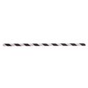Tablecraft Black Striped Paper Cocktail Straw, 5.75 inch -- 500 per case